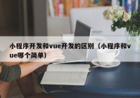 小程序开发和vue开发的区别（小程序和vue哪个简单）