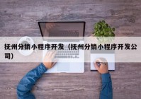 抚州分销小程序开发（抚州分销小程序开发公司）